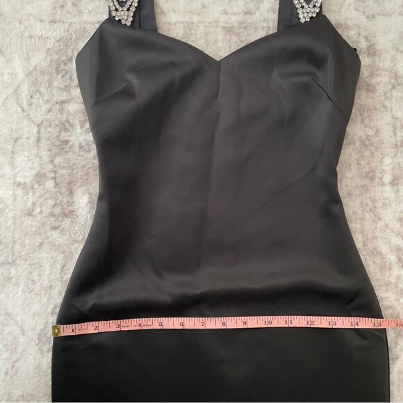 Ted Baker Mally Embellished Strap Black Bodycon Dress Size 2 New - Picture 12 of 15